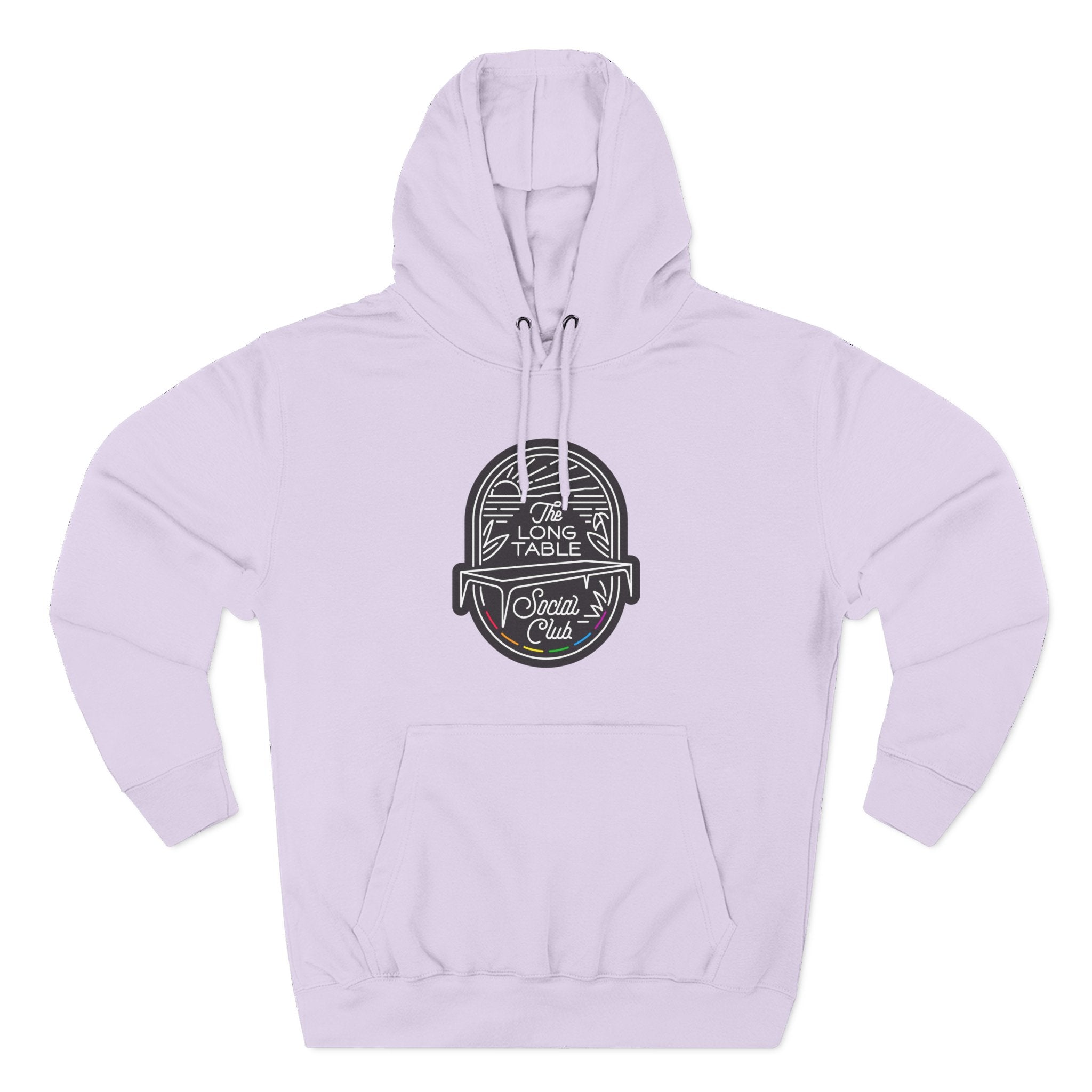 The Long Table Social Club Fleece Hoodie — Cozy Three-Panel Patio Pullover
