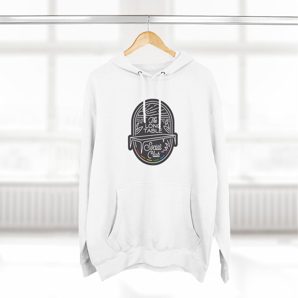 The Long Table Social Club Fleece Hoodie — Cozy Three-Panel Patio Pullover