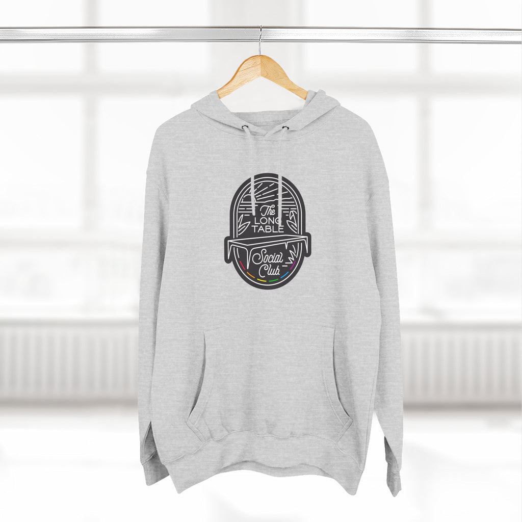 The Long Table Social Club Fleece Hoodie — Cozy Three-Panel Patio Pullover