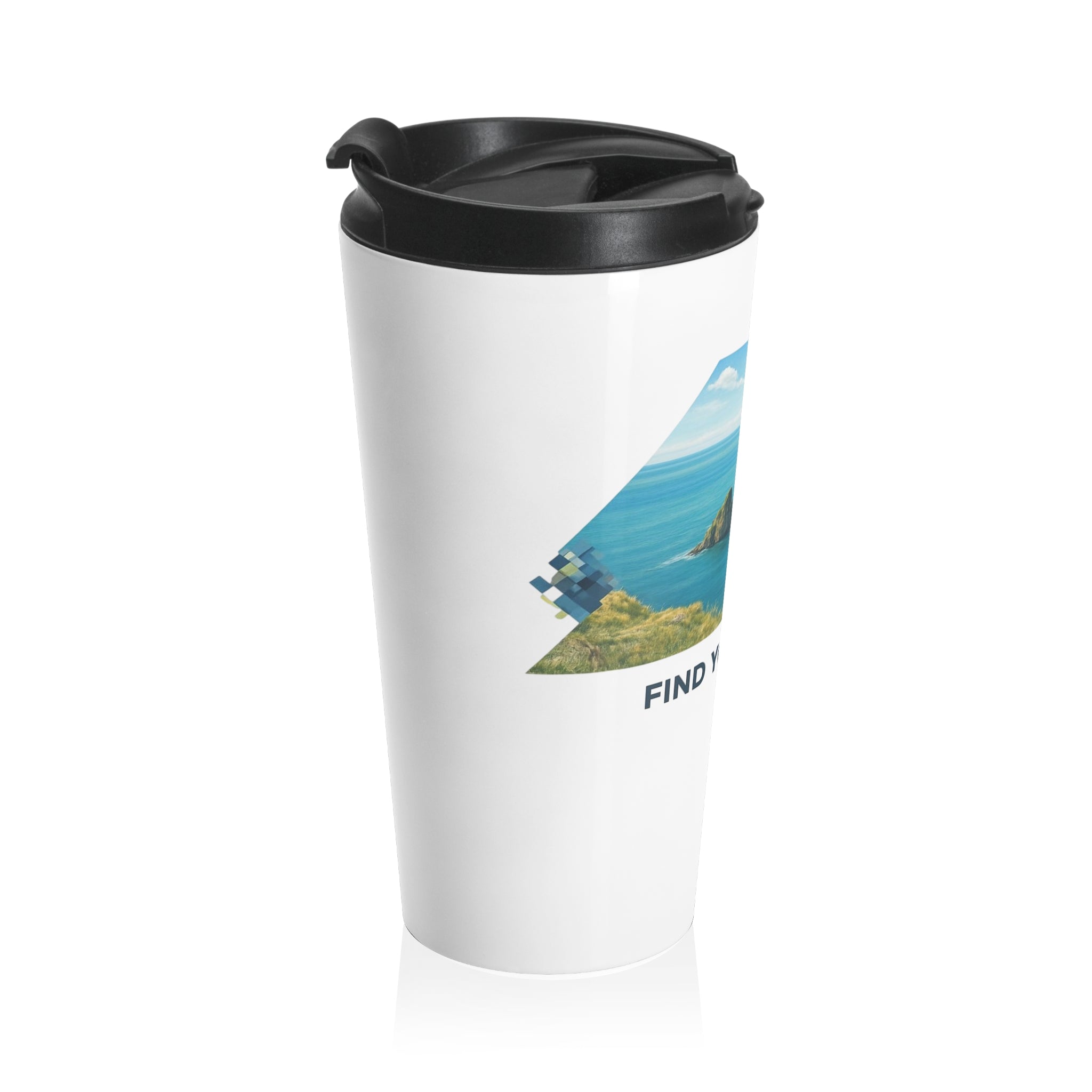 Stainless Travel Mug — "Find Your Path" Outdoor Adventure Thermos