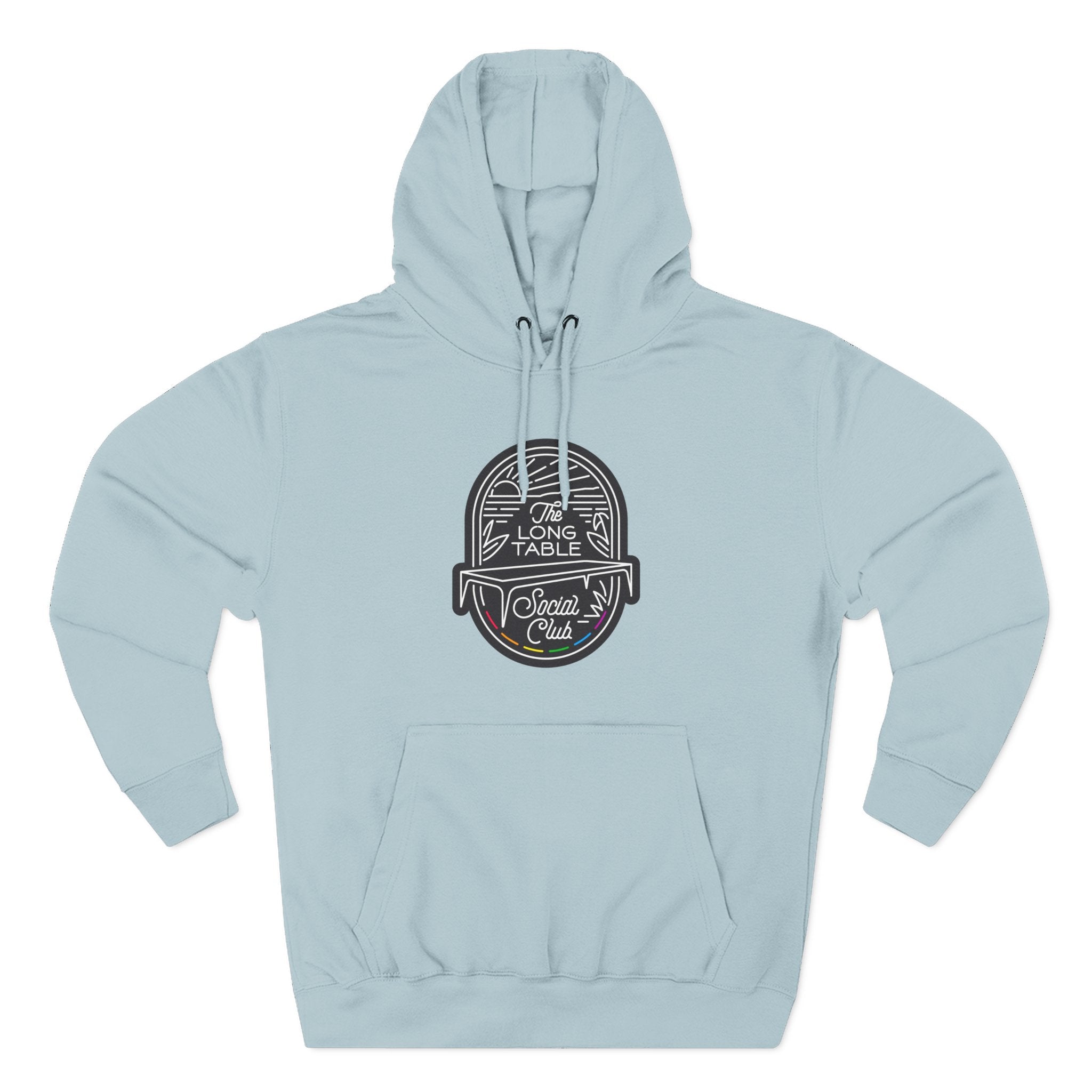 The Long Table Social Club Fleece Hoodie — Cozy Three-Panel Patio Pullover