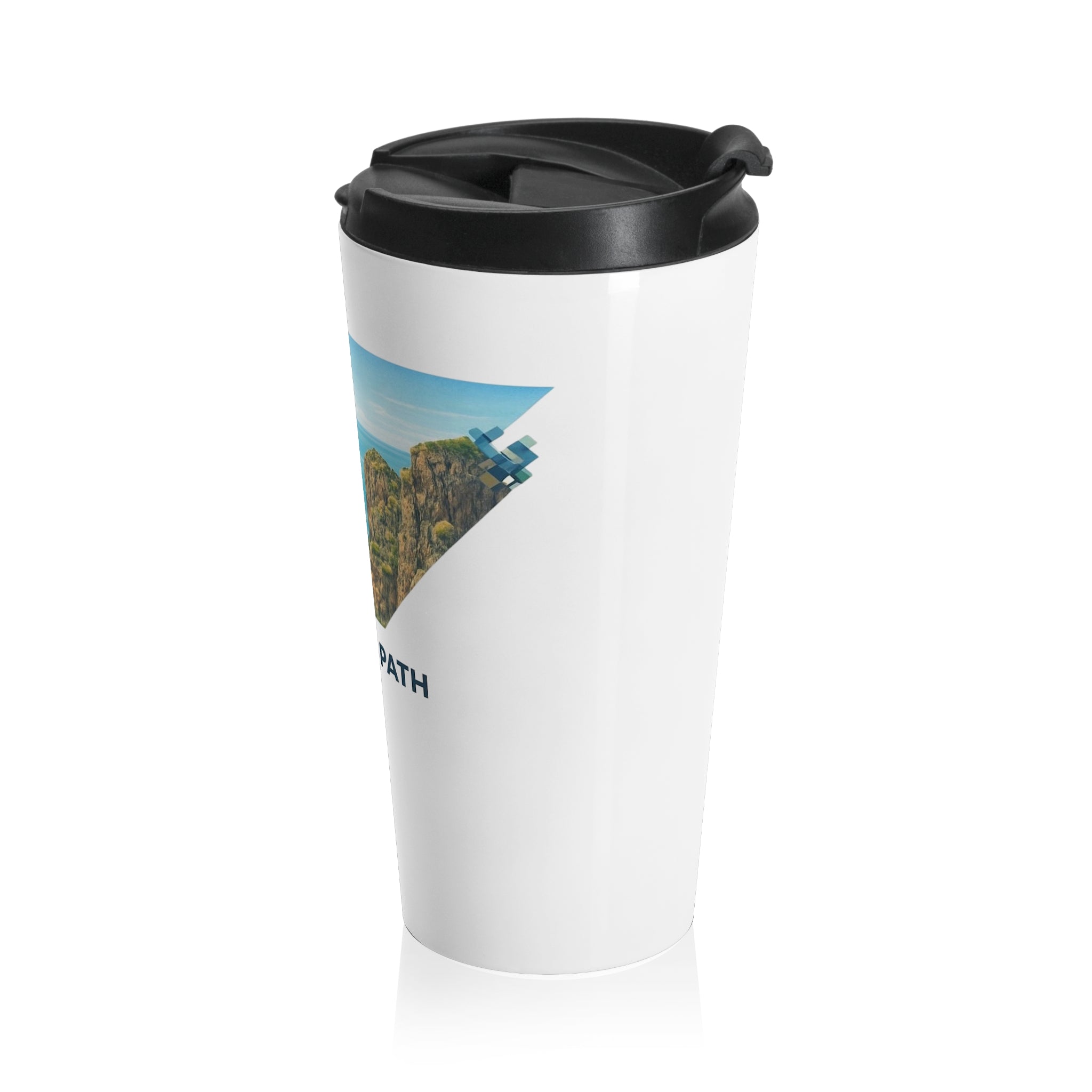 Stainless Travel Mug — "Find Your Path" Outdoor Adventure Thermos