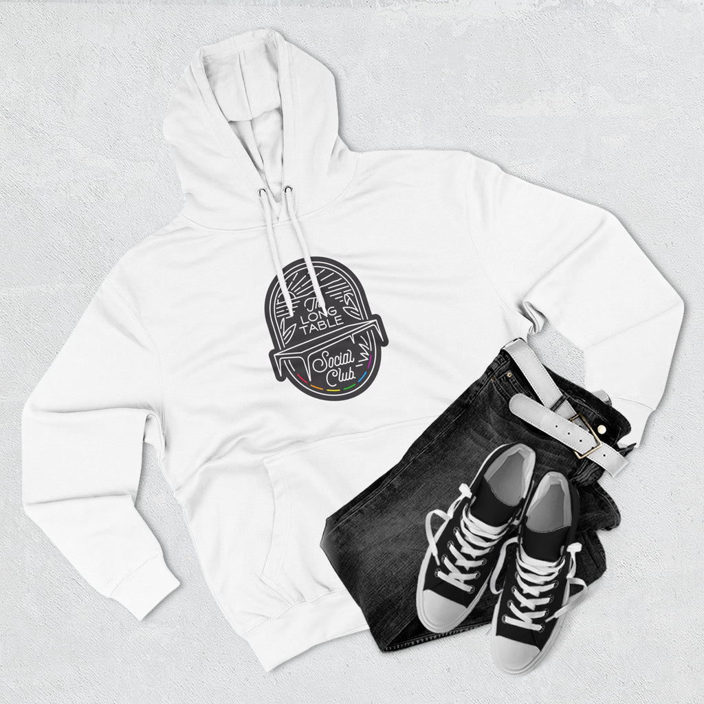 The Long Table Social Club Fleece Hoodie — Cozy Three-Panel Patio Pullover