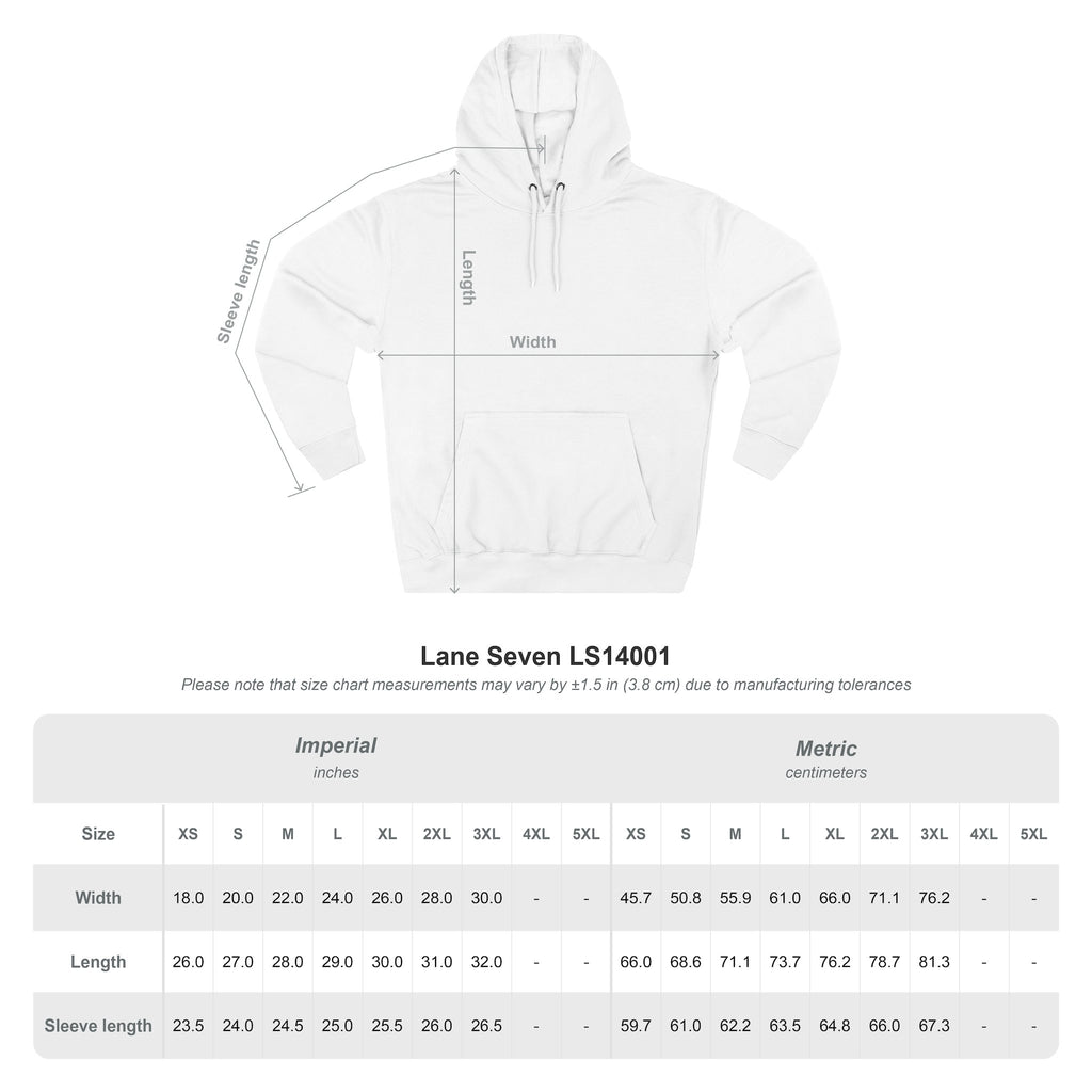 The Long Table Social Club Embroidered Fleece Hoodie — Three-Panel Warmth