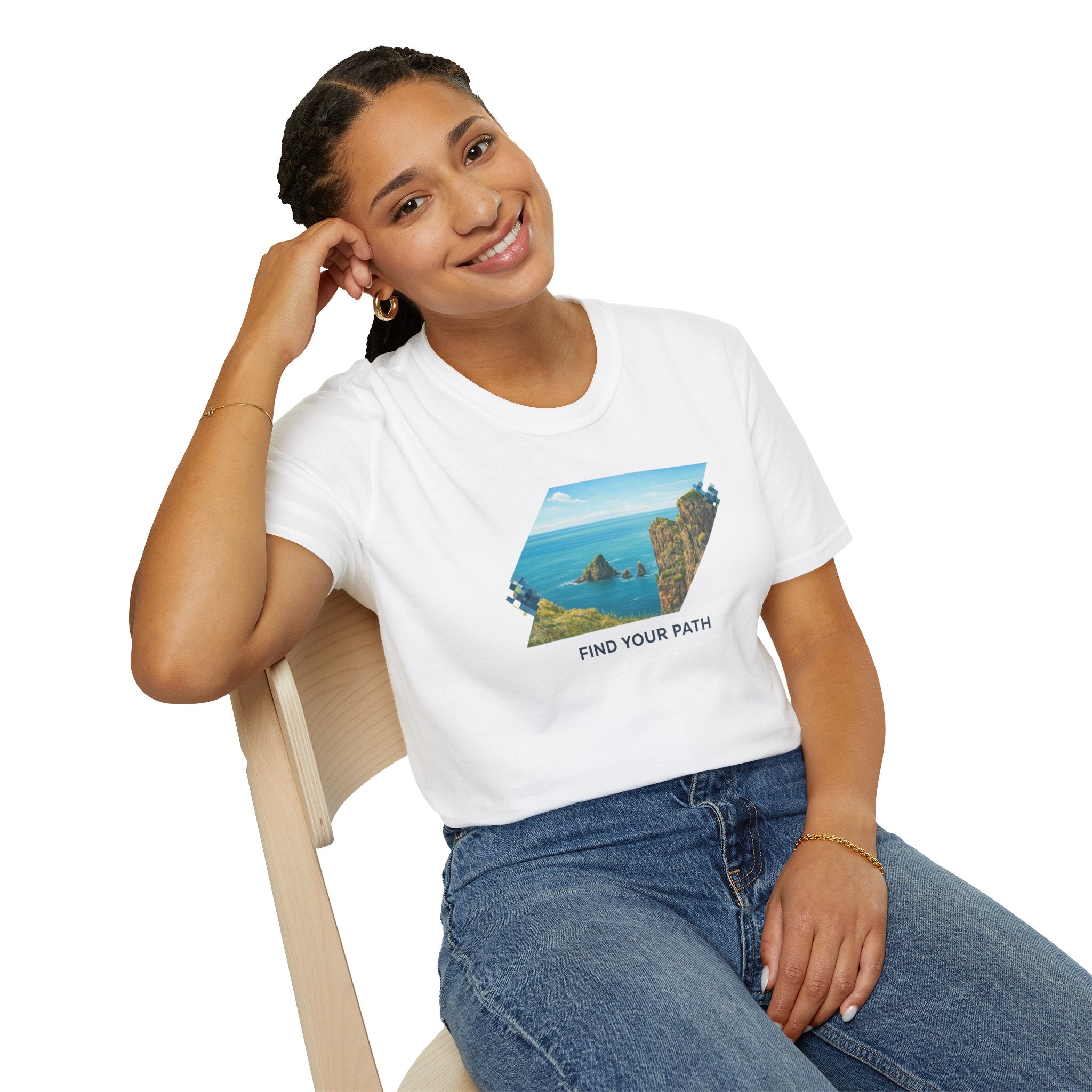 Find Your Path Tee — Scenic Coastal Hiking T-Shirt — Cape Split, Nova Scotia