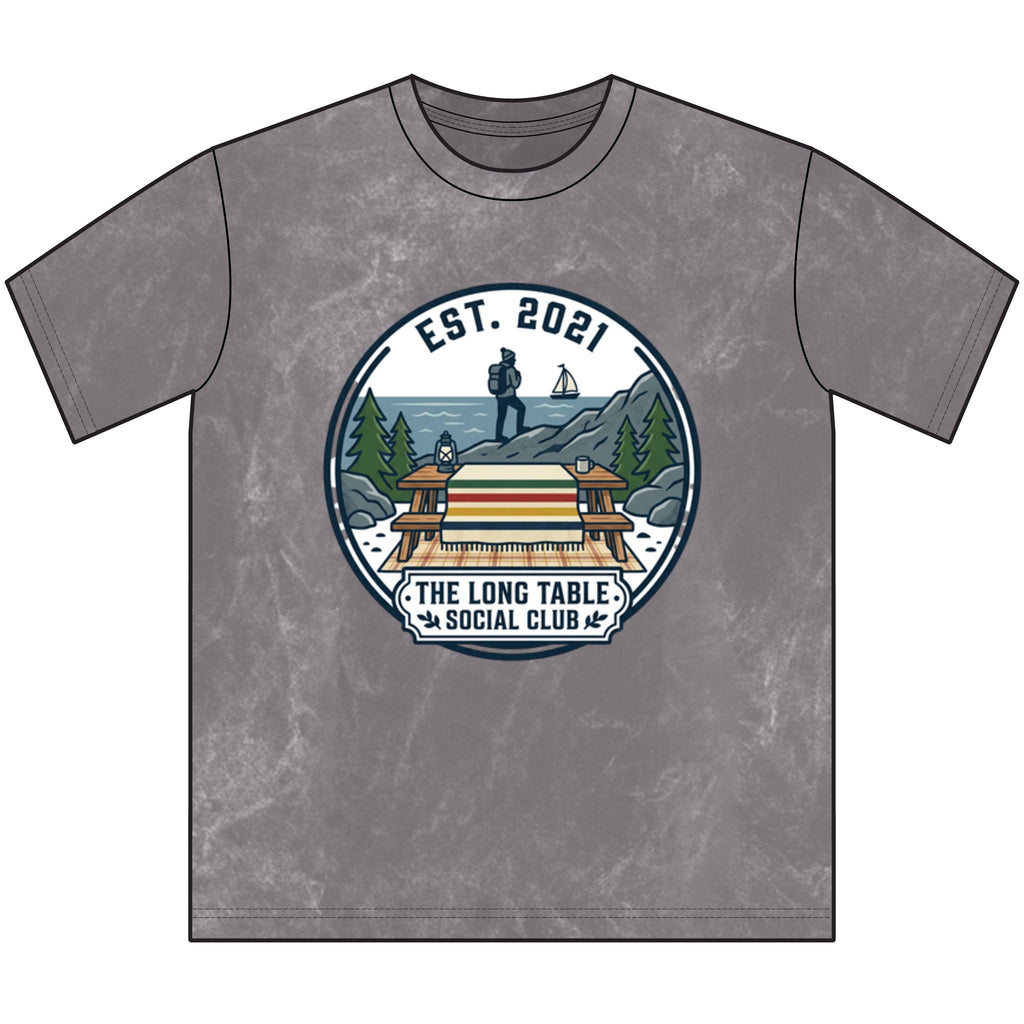 Vintage Crewneck Tee — The Long Table Social Club Vintage Outdoor Picnic Graphic