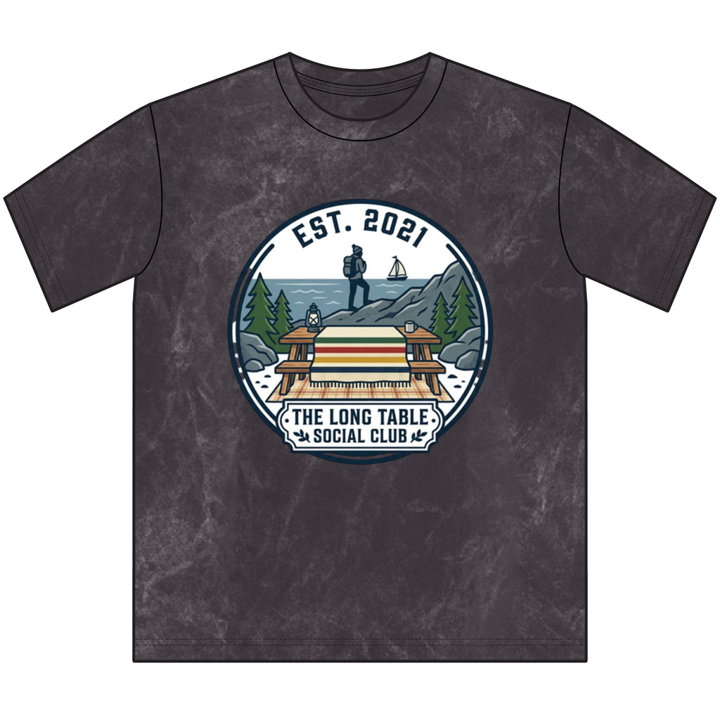 Vintage Crewneck Tee — The Long Table Social Club Vintage Outdoor Picnic Graphic