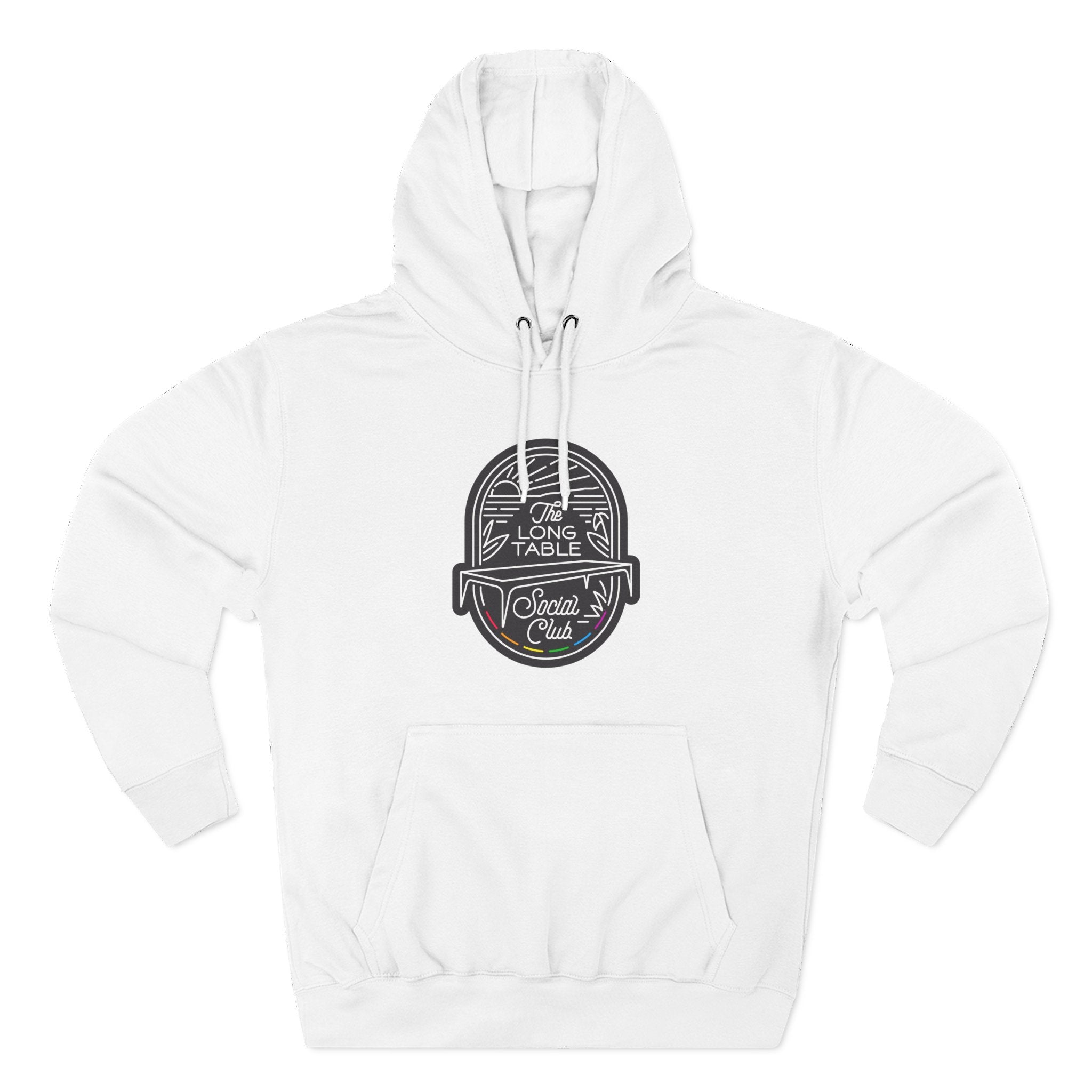 The Long Table Social Club Fleece Hoodie — Cozy Three-Panel Patio Pullover