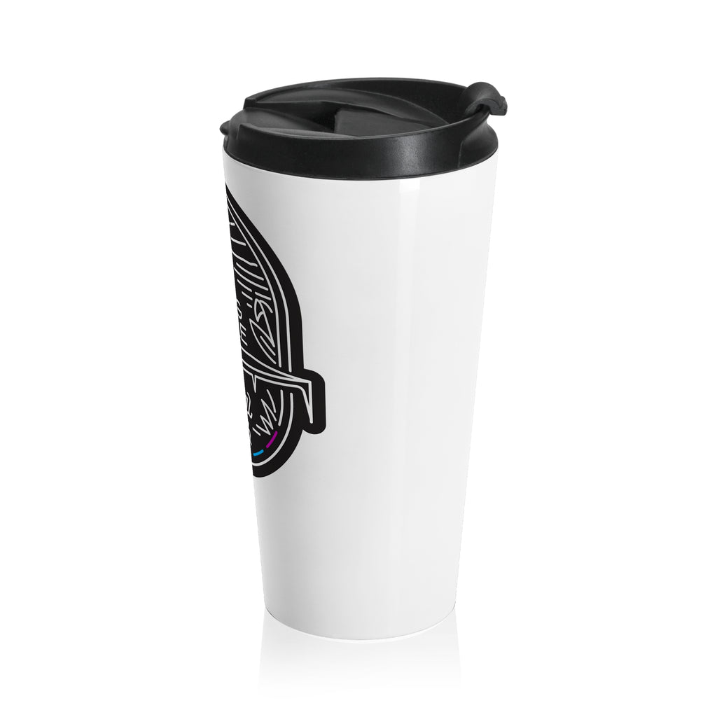 Stainless Travel Mug — The Long Table Social Club Logo Outdoor Adventure Thermos